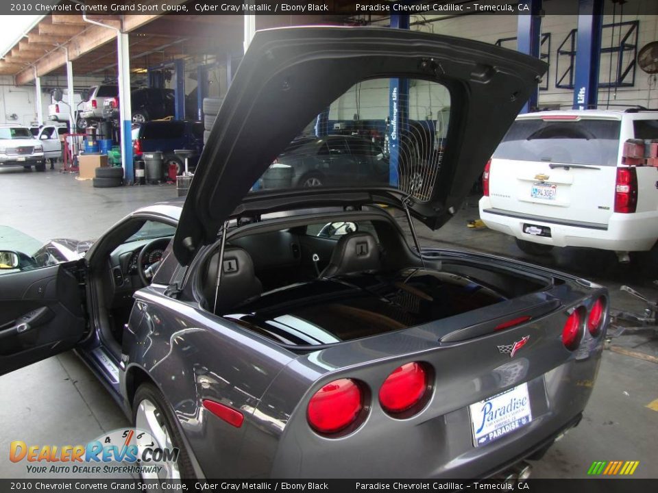 2010 Chevrolet Corvette Grand Sport Coupe Cyber Gray Metallic / Ebony Black Photo #10