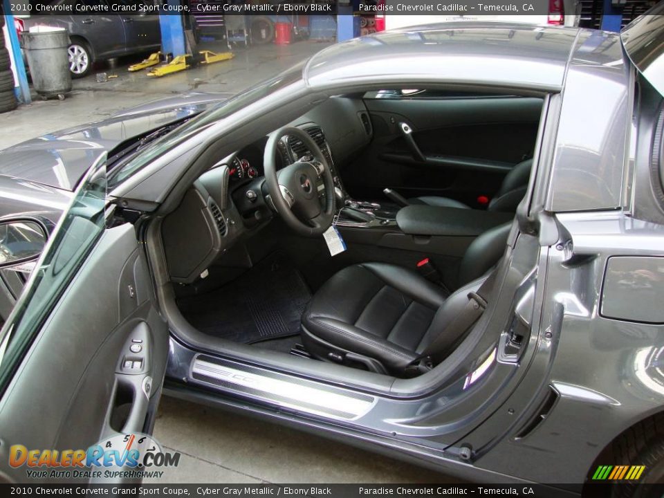 2010 Chevrolet Corvette Grand Sport Coupe Cyber Gray Metallic / Ebony Black Photo #11