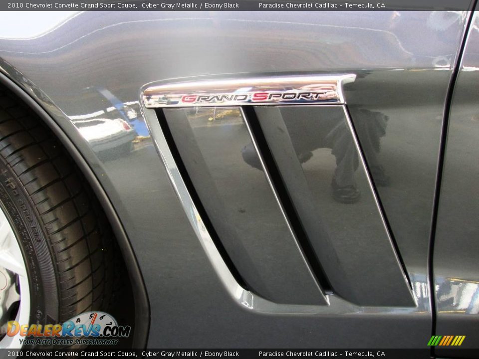 2010 Chevrolet Corvette Grand Sport Coupe Cyber Gray Metallic / Ebony Black Photo #13