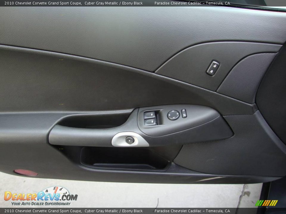 2010 Chevrolet Corvette Grand Sport Coupe Cyber Gray Metallic / Ebony Black Photo #17