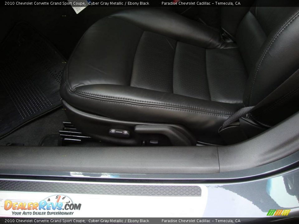 2010 Chevrolet Corvette Grand Sport Coupe Cyber Gray Metallic / Ebony Black Photo #18