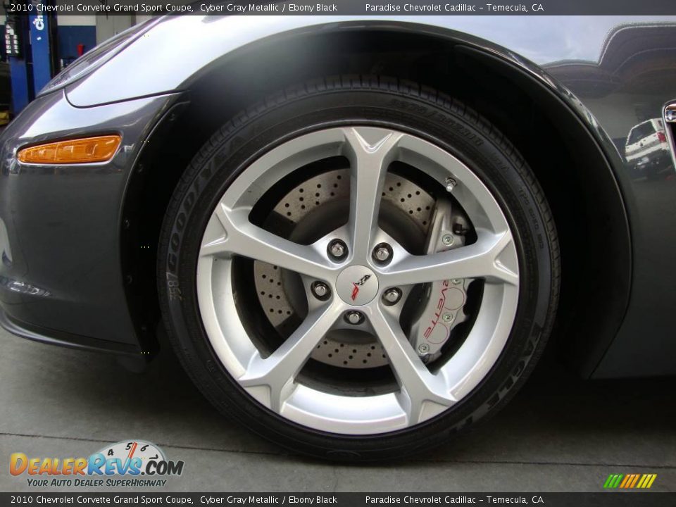 2010 Chevrolet Corvette Grand Sport Coupe Cyber Gray Metallic / Ebony Black Photo #19