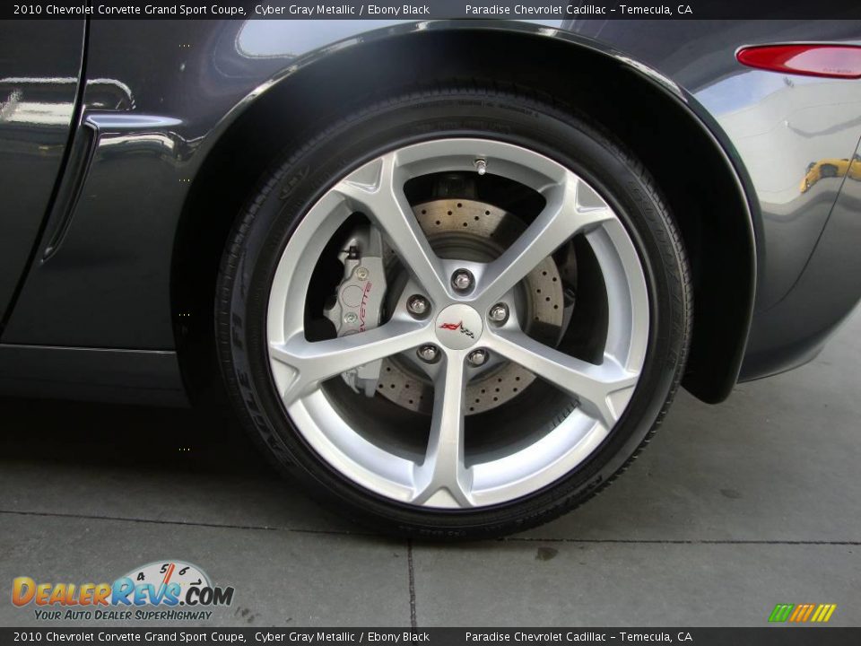 2010 Chevrolet Corvette Grand Sport Coupe Cyber Gray Metallic / Ebony Black Photo #20