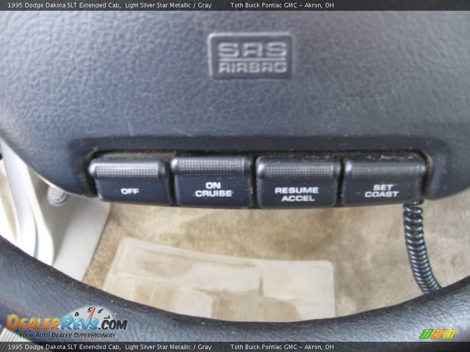 1995 Dodge Dakota SLT Extended Cab Light Silver Star Metallic / Gray Photo #16
