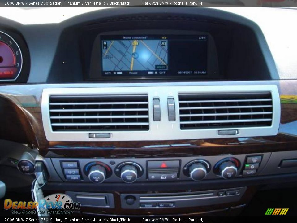 2006 BMW 7 Series 750i Sedan Titanium Silver Metallic / Black/Black Photo #14