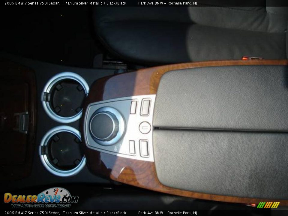 2006 BMW 7 Series 750i Sedan Titanium Silver Metallic / Black/Black Photo #15