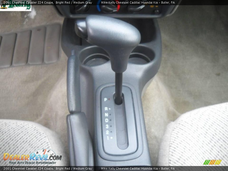 2001 Chevrolet Cavalier Z24 Coupe Bright Red / Medium Gray Photo #18