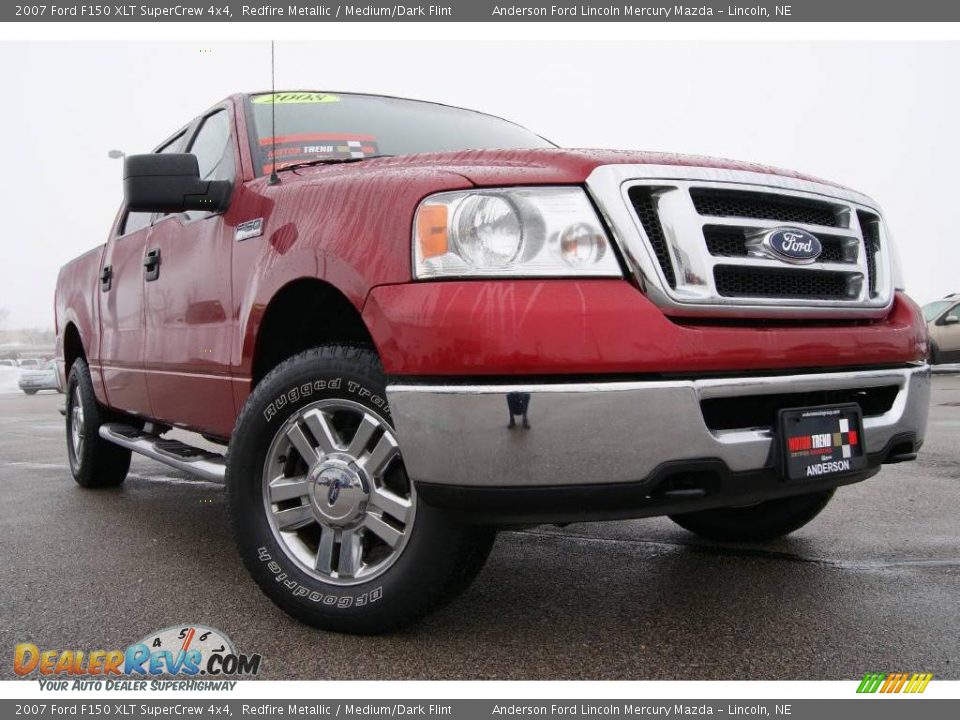 2007 Ford F150 XLT SuperCrew 4x4 Redfire Metallic / Medium/Dark Flint Photo #1