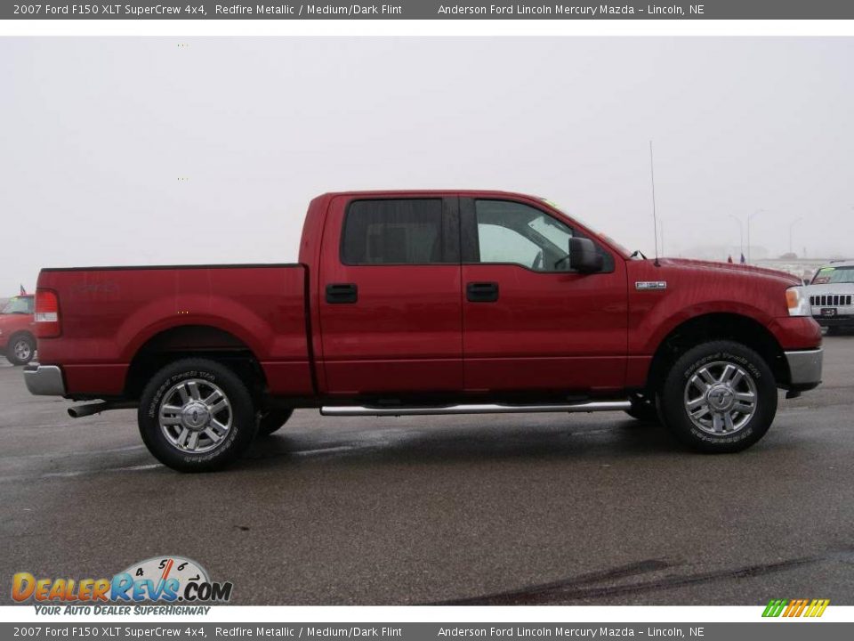 2007 Ford F150 XLT SuperCrew 4x4 Redfire Metallic / Medium/Dark Flint Photo #5