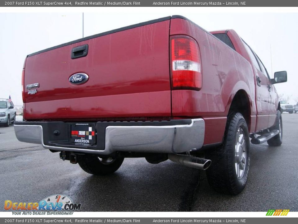 2007 Ford F150 XLT SuperCrew 4x4 Redfire Metallic / Medium/Dark Flint Photo #7