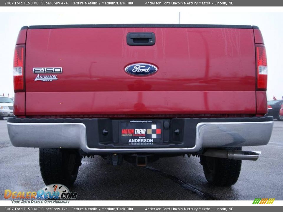 2007 Ford F150 XLT SuperCrew 4x4 Redfire Metallic / Medium/Dark Flint Photo #8