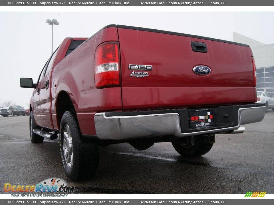 2007 Ford F150 XLT SuperCrew 4x4 Redfire Metallic / Medium/Dark Flint Photo #9