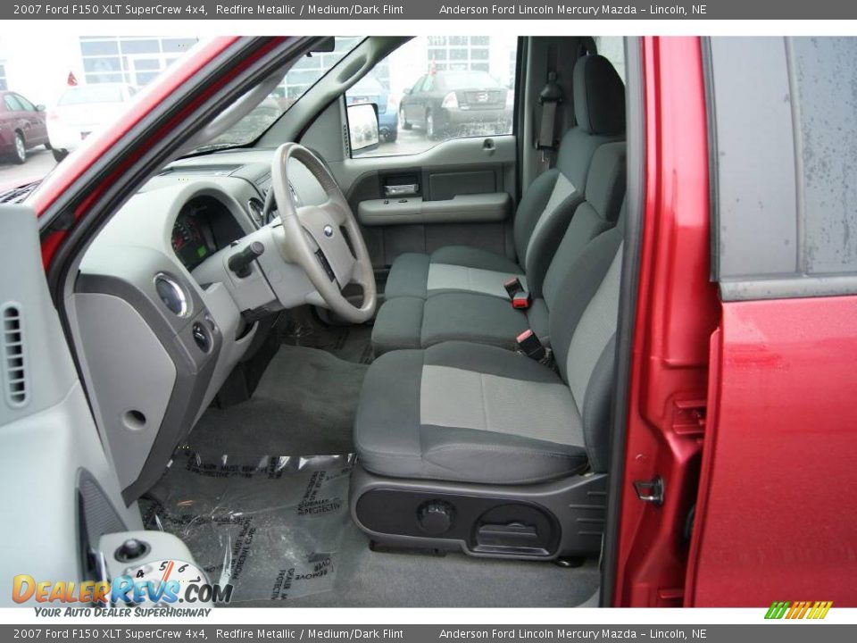 2007 Ford F150 XLT SuperCrew 4x4 Redfire Metallic / Medium/Dark Flint Photo #13