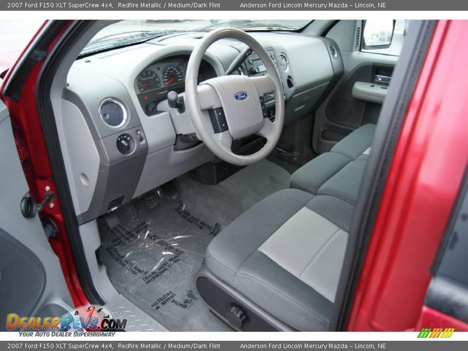 2007 Ford F150 XLT SuperCrew 4x4 Redfire Metallic / Medium/Dark Flint Photo #14
