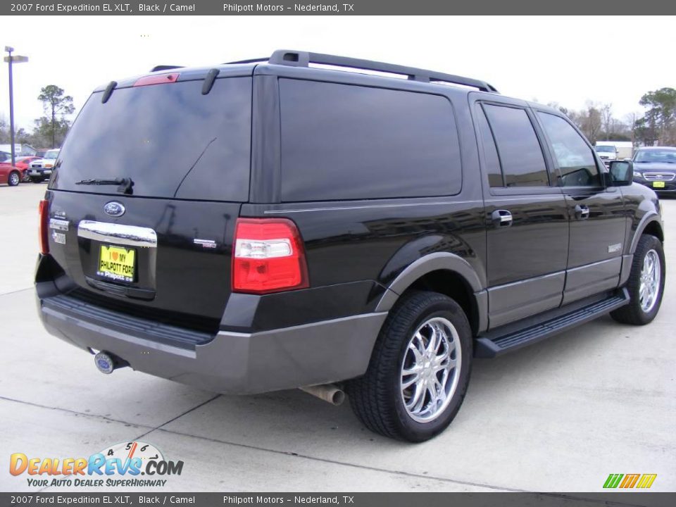 2007 Ford Expedition EL XLT Black / Camel Photo #3
