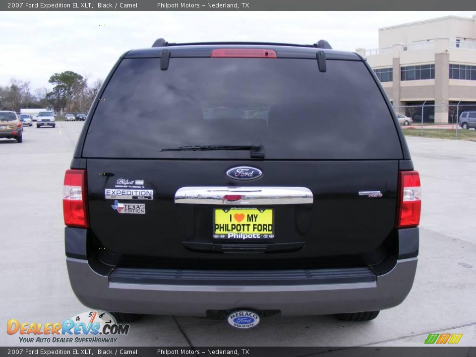2007 Ford Expedition EL XLT Black / Camel Photo #4