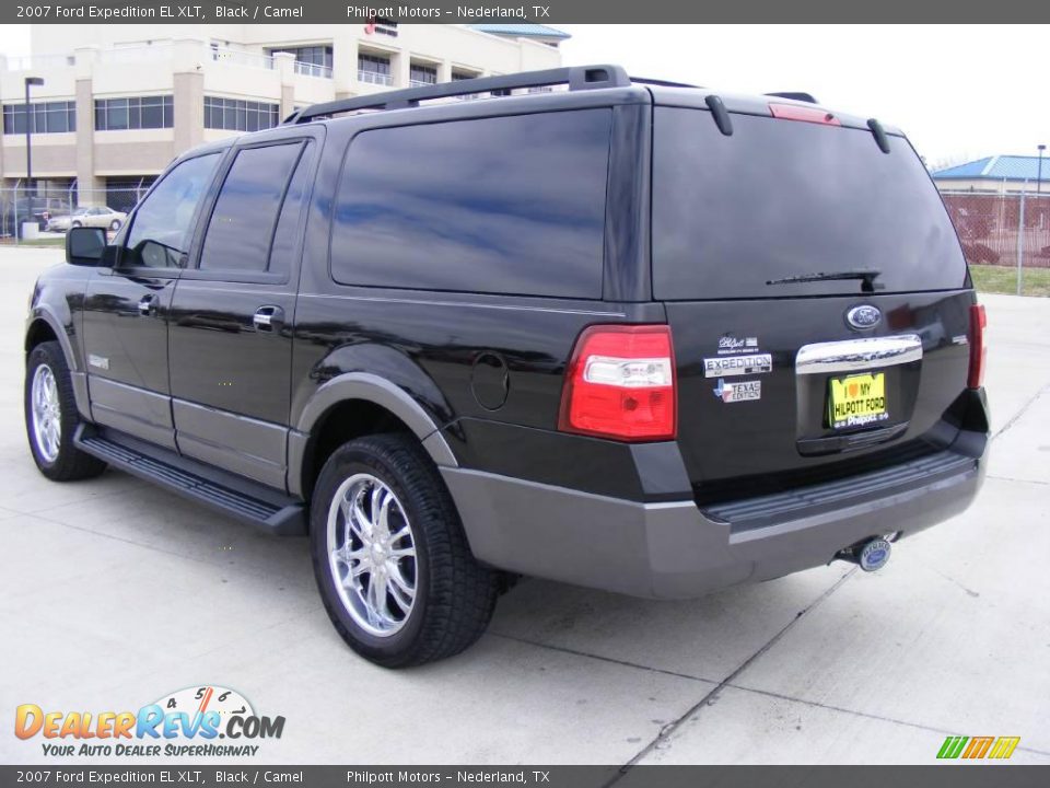 2007 Ford Expedition EL XLT Black / Camel Photo #5