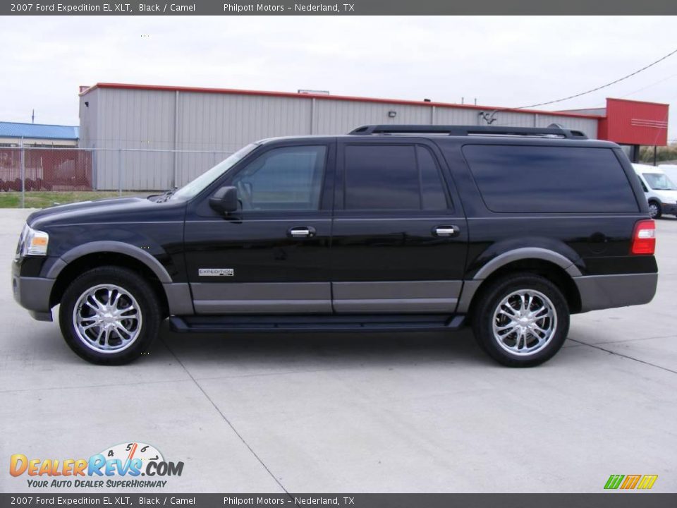 2007 Ford Expedition EL XLT Black / Camel Photo #6