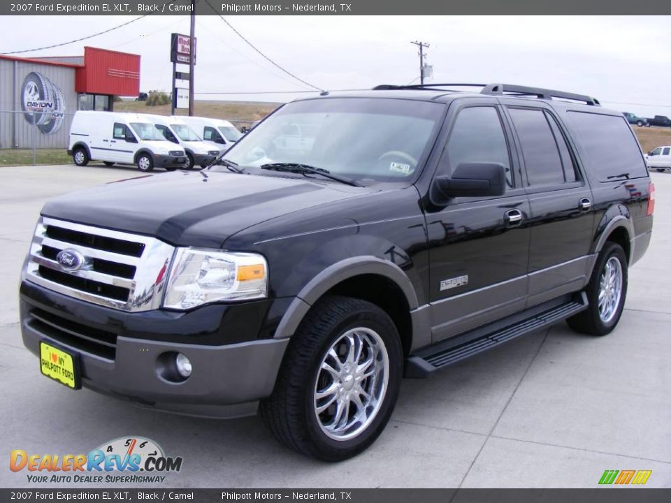 2007 Ford Expedition EL XLT Black / Camel Photo #7