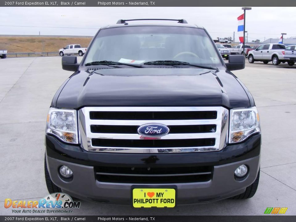 2007 Ford Expedition EL XLT Black / Camel Photo #8