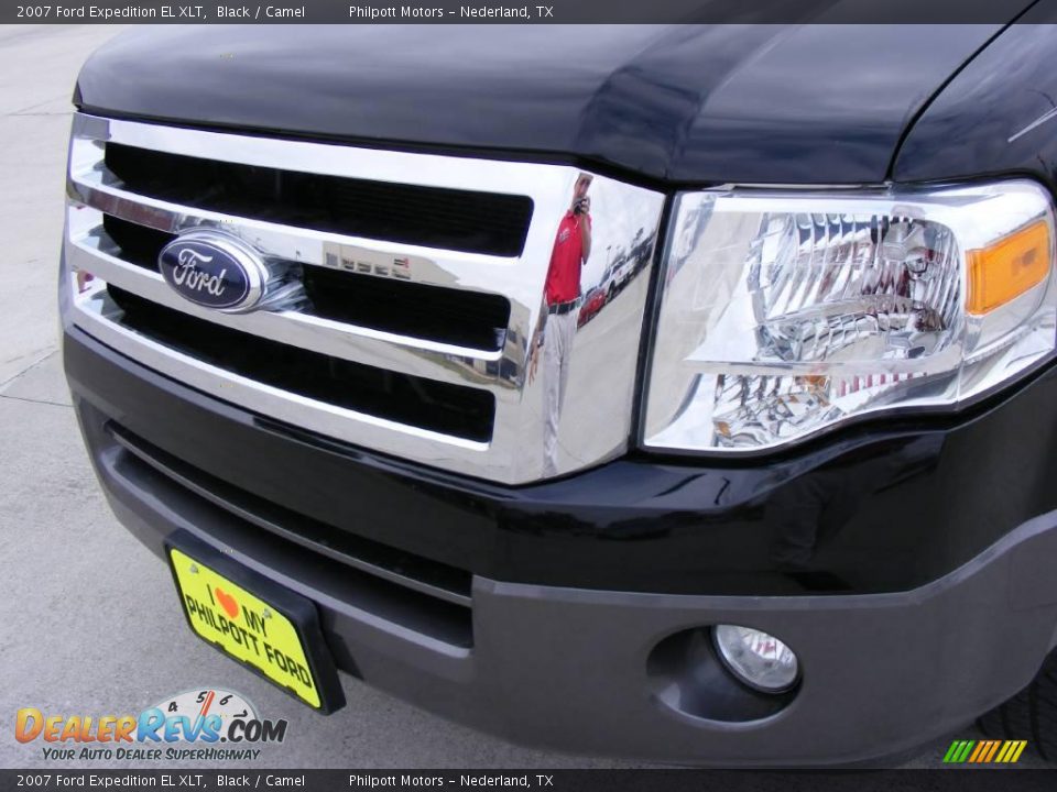 2007 Ford Expedition EL XLT Black / Camel Photo #12