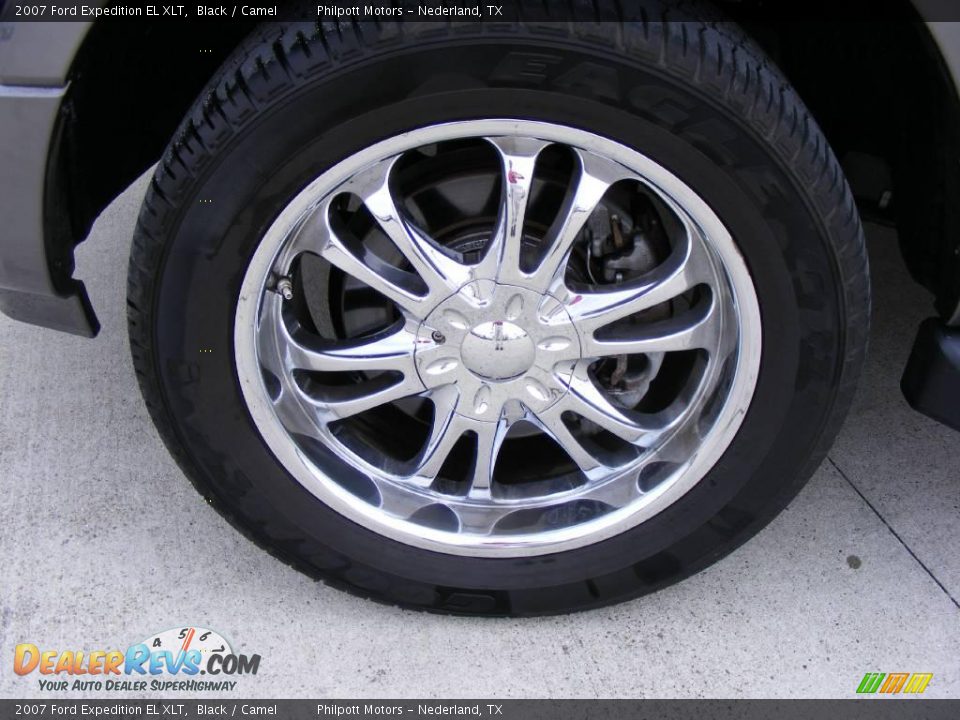 2007 Ford Expedition EL XLT Black / Camel Photo #13