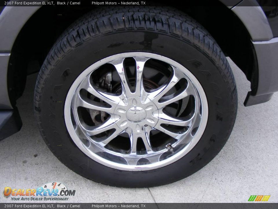 2007 Ford Expedition EL XLT Black / Camel Photo #16