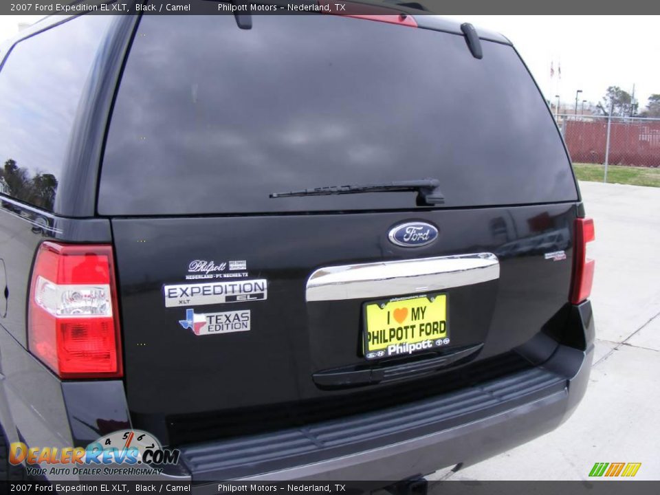 2007 Ford Expedition EL XLT Black / Camel Photo #22