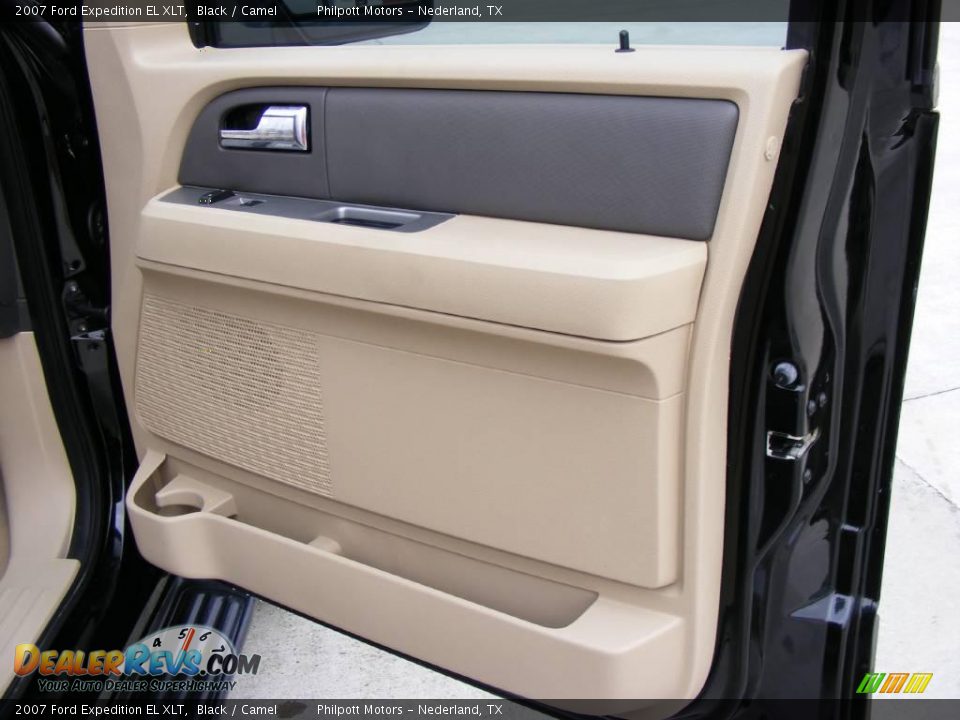 2007 Ford Expedition EL XLT Black / Camel Photo #25