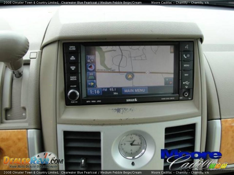 2008 Chrysler Town & Country Limited Clearwater Blue Pearlcoat / Medium Pebble Beige/Cream Photo #1