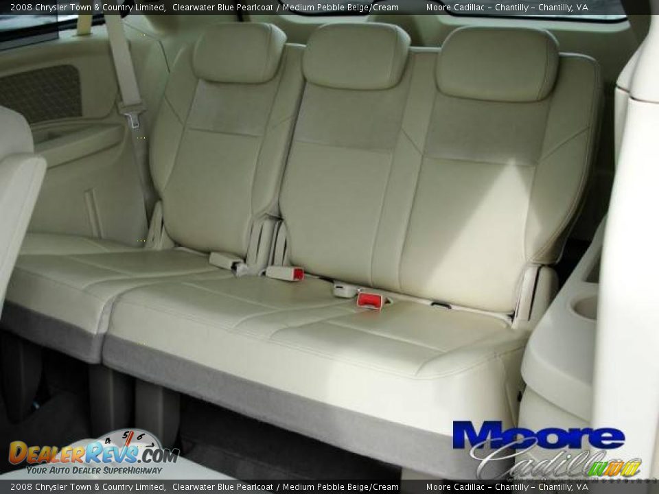 2008 Chrysler Town & Country Limited Clearwater Blue Pearlcoat / Medium Pebble Beige/Cream Photo #13
