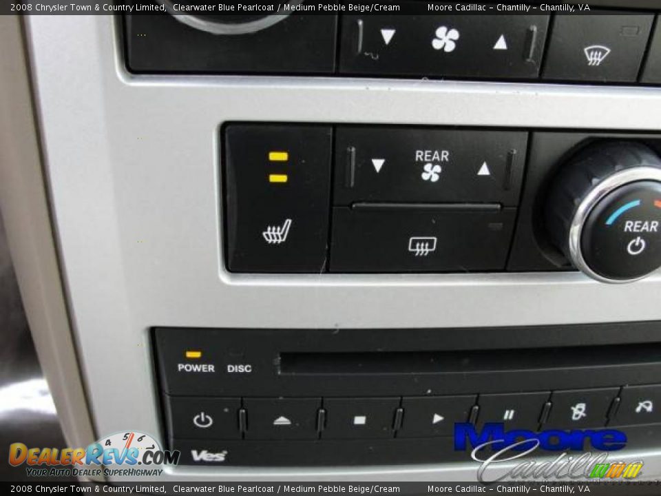 2008 Chrysler Town & Country Limited Clearwater Blue Pearlcoat / Medium Pebble Beige/Cream Photo #20