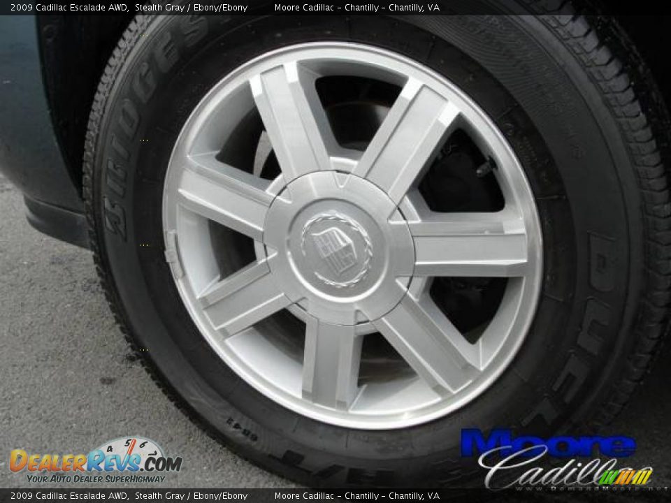 2009 Cadillac Escalade AWD Stealth Gray / Ebony/Ebony Photo #6
