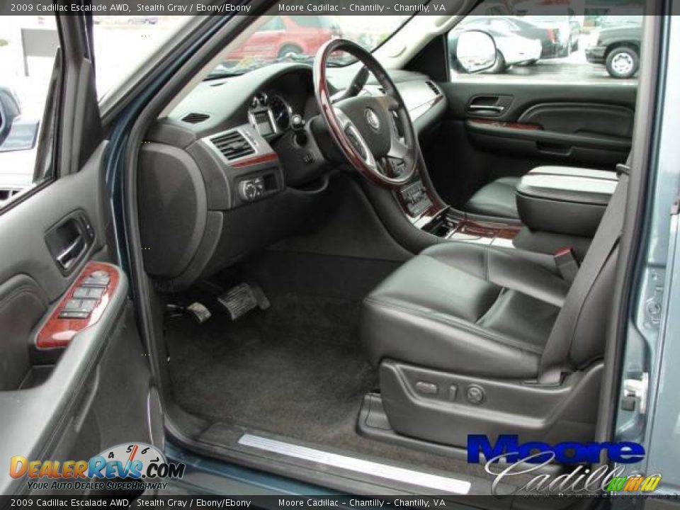 2009 Cadillac Escalade AWD Stealth Gray / Ebony/Ebony Photo #9