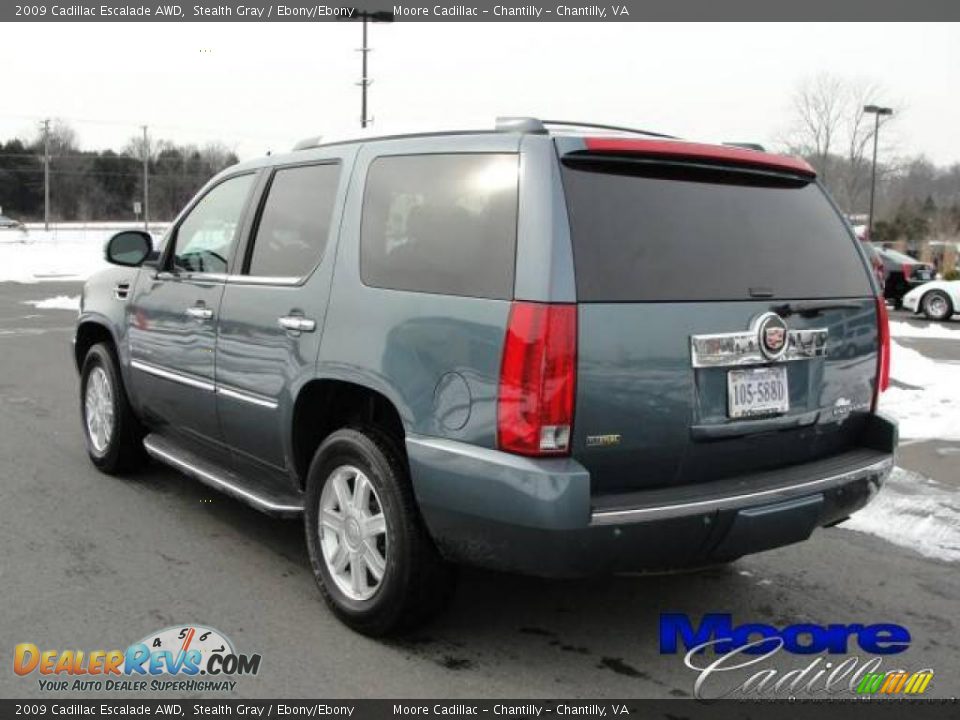 2009 Cadillac Escalade AWD Stealth Gray / Ebony/Ebony Photo #11