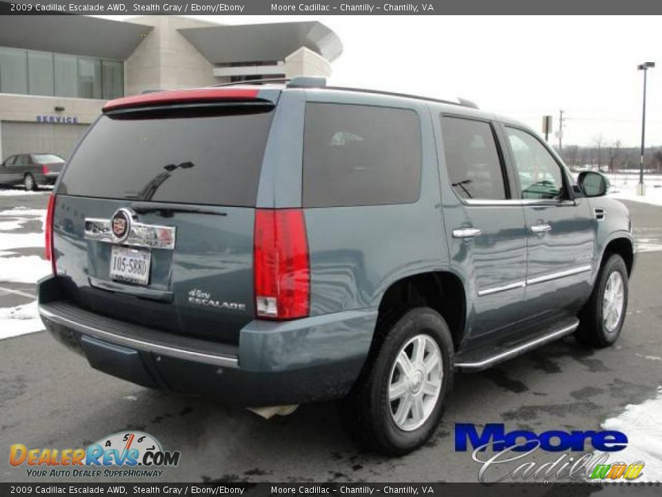 2009 Cadillac Escalade AWD Stealth Gray / Ebony/Ebony Photo #15