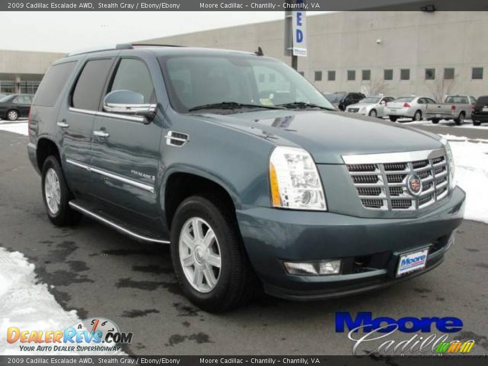 2009 Cadillac Escalade AWD Stealth Gray / Ebony/Ebony Photo #16