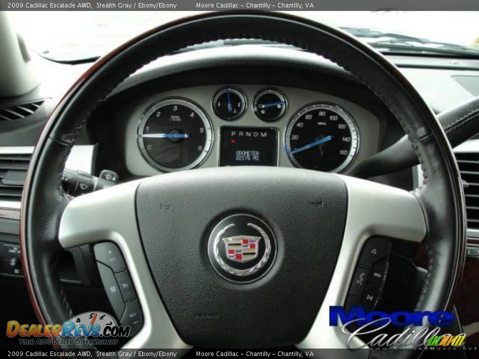 2009 Cadillac Escalade AWD Stealth Gray / Ebony/Ebony Photo #20