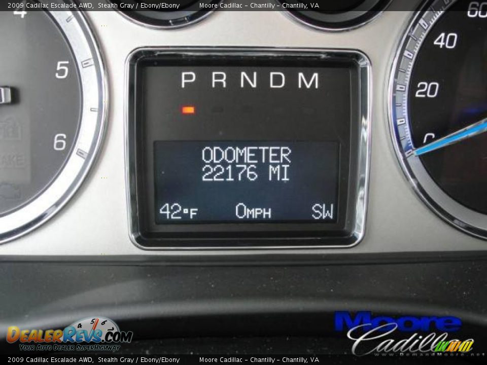 2009 Cadillac Escalade AWD Stealth Gray / Ebony/Ebony Photo #21