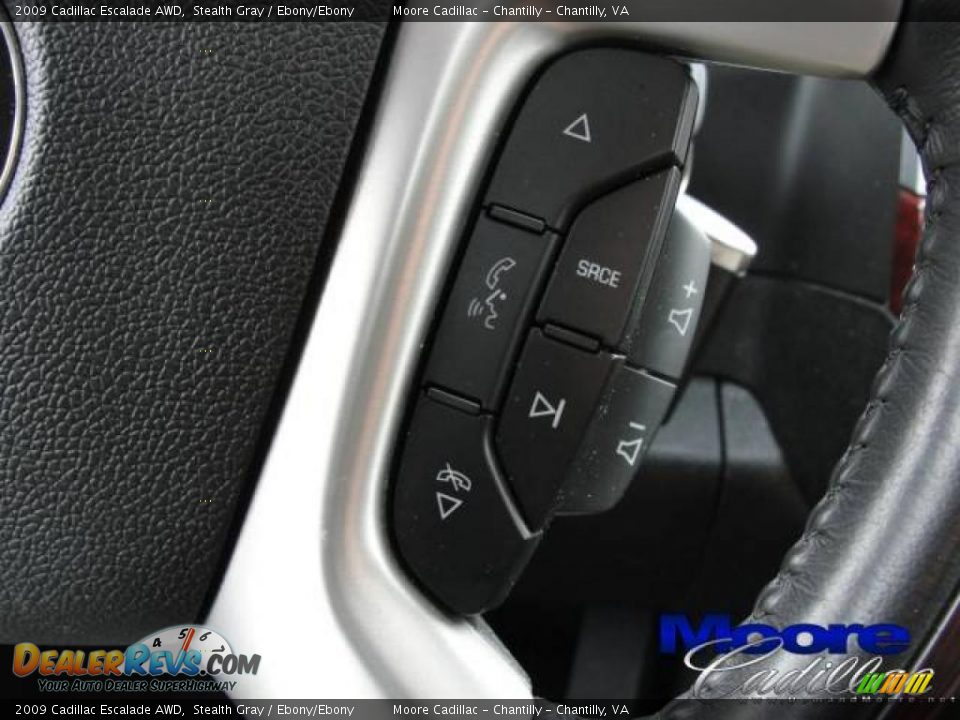 2009 Cadillac Escalade AWD Stealth Gray / Ebony/Ebony Photo #22