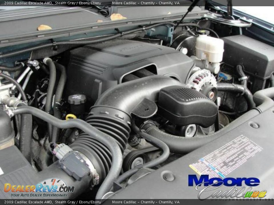 2009 Cadillac Escalade AWD Stealth Gray / Ebony/Ebony Photo #25