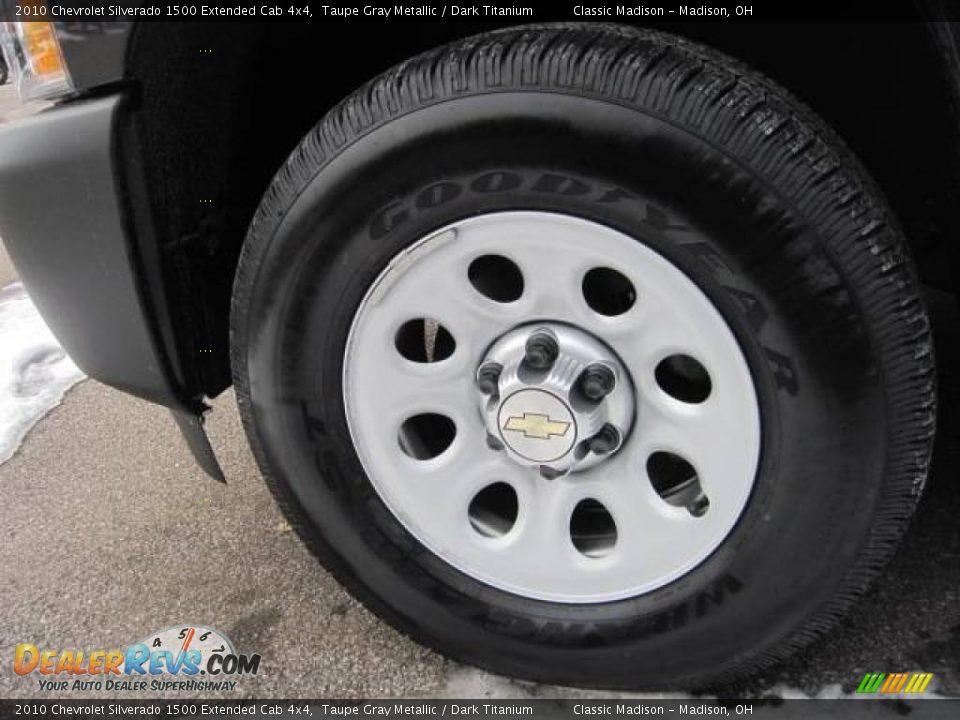 2010 Chevrolet Silverado 1500 Extended Cab 4x4 Taupe Gray Metallic / Dark Titanium Photo #5