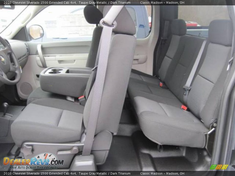 2010 Chevrolet Silverado 1500 Extended Cab 4x4 Taupe Gray Metallic / Dark Titanium Photo #11