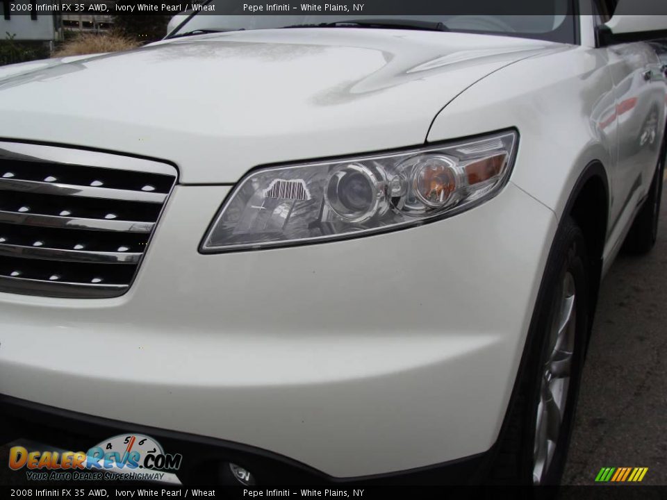 2008 Infiniti FX 35 AWD Ivory White Pearl / Wheat Photo #2