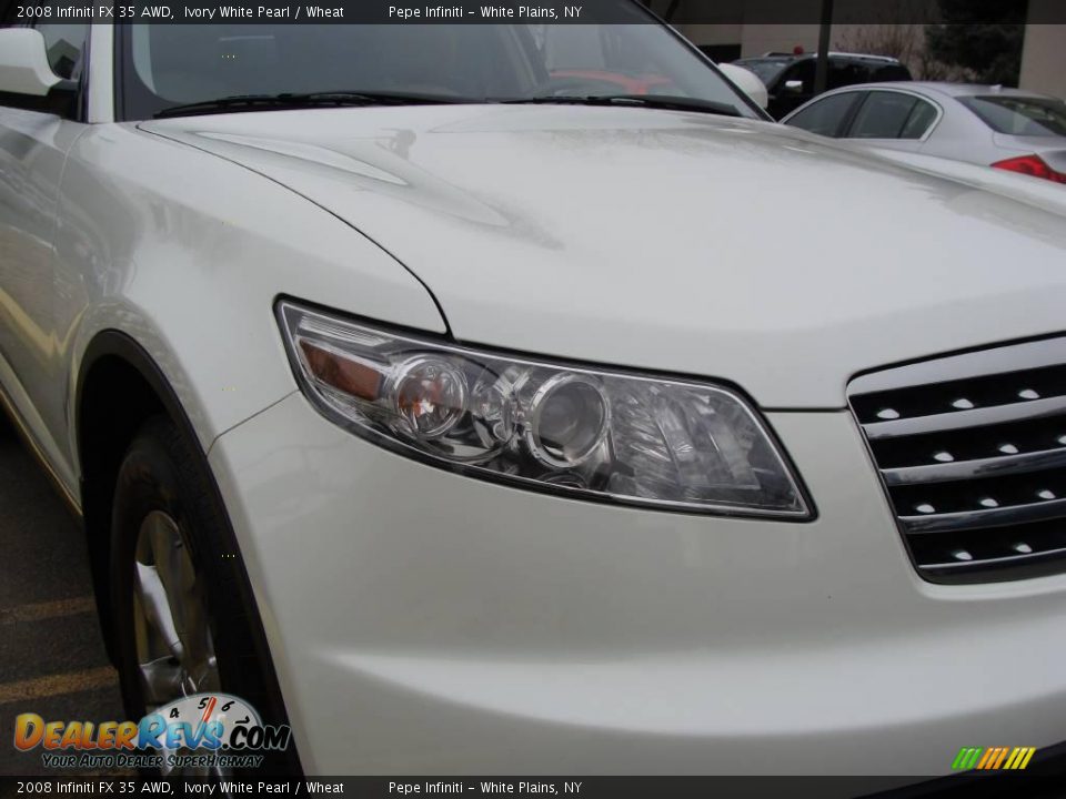 2008 Infiniti FX 35 AWD Ivory White Pearl / Wheat Photo #5