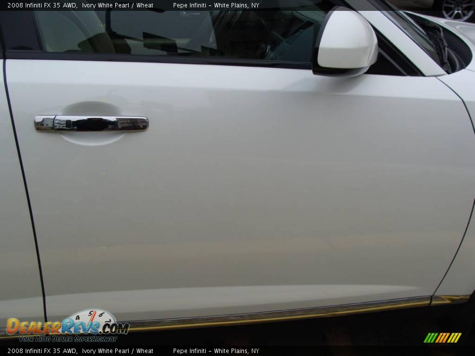 2008 Infiniti FX 35 AWD Ivory White Pearl / Wheat Photo #7