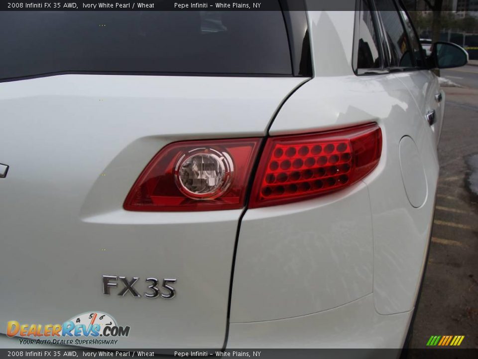 2008 Infiniti FX 35 AWD Ivory White Pearl / Wheat Photo #9