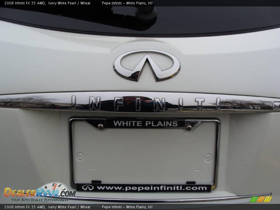 2008 Infiniti FX 35 AWD Ivory White Pearl / Wheat Photo #11
