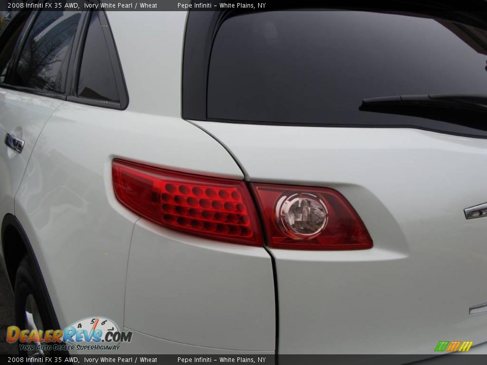 2008 Infiniti FX 35 AWD Ivory White Pearl / Wheat Photo #13
