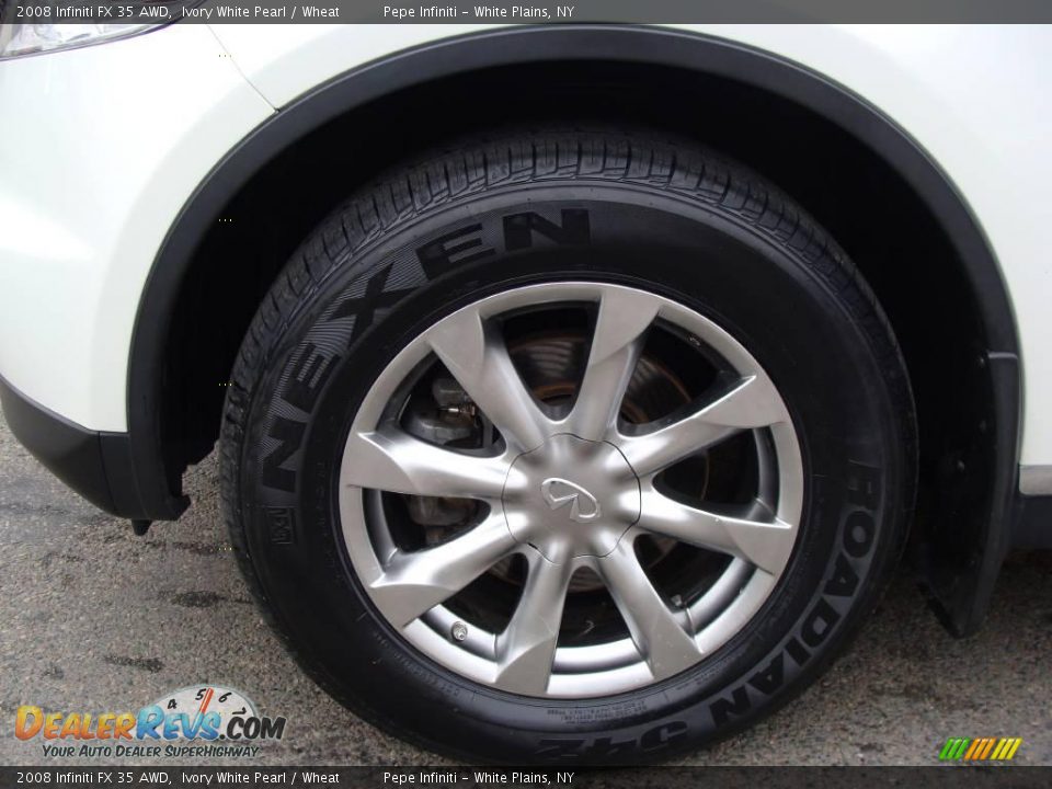 2008 Infiniti FX 35 AWD Ivory White Pearl / Wheat Photo #16